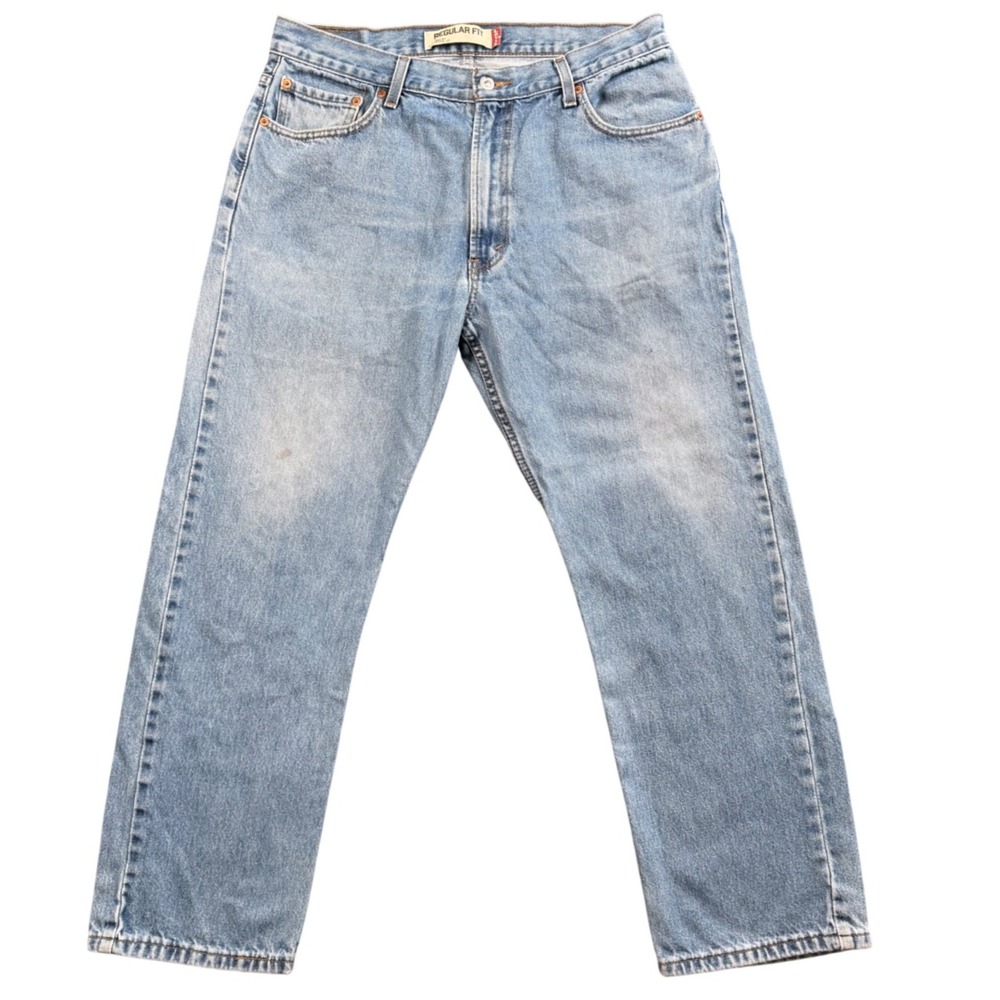 Levi's 505‎ Jeans 36x29 Light Wash Straight Leg Denim Vintage 90s Style